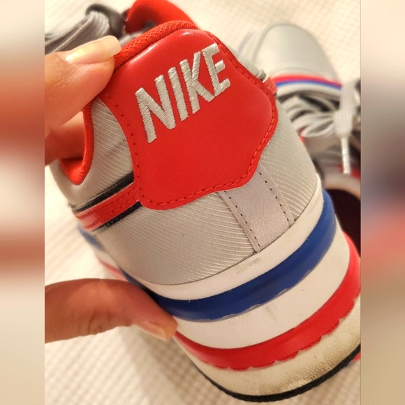 NIKE Vandal 2K- size 9- sneakers metallic silver/University Red- platform - Picture 8 of 10